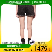 香港直邮McQ 女士深灰色豹纹短裤 544966-RMD01-1036