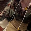 新中式旗袍搭配饰品仿珍珠，项链复古流苏璎珞西装，百搭气质腰链禁步