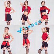 韩国女团打歌服ds演出服装性感hiphop嘻哈，街舞现代舞蹈练功服套装