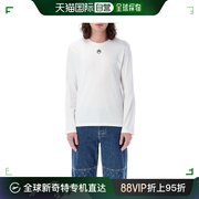 香港直邮Marine Serre 男士 有机棉针织素色T恤 MTT076CJER0009