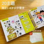 董一启蒙幼儿园童宝宝认字小学识字神器粘贴书，益智早教卡安静手撕