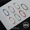 原创多色彩红绳戒指指环编织简约个性，尾戒14k包金，定制绿蓝粉紫黑