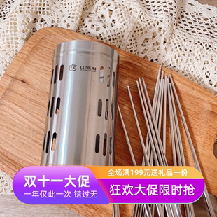 加厚18-10不锈钢筷笼筷子筒，304大口餐具，笼架筷架收纳筒沥水收纳筒