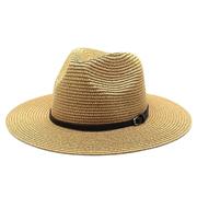 牛仔爵士草帽太阳帽草帽沙滩帽男女夏天户外帽子