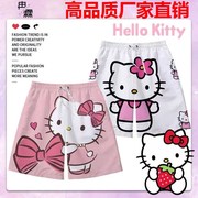 男生短裤hellokitty凯蒂猫女夏季宽松百搭家居情侣休闲沙滩五分睡