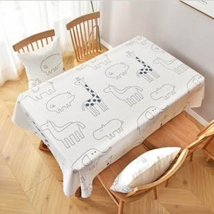幼儿园儿童长方形桌布布料桌罩桌套防水防油绘画学生课桌桌布定制