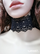 气质蕾丝脖子颈纹疤痕遮盖短款锁骨链女时尚潮人choker颈链