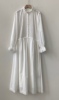 2023秋zv白色连衣裙长袖，仙气法式唯美花边，镂空宽松中长纯棉薄