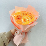 .儿童节果冻发光透明花束材料，包套装(包套装，)手工创意生日礼物送闺蜜
