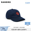 SANDRO Outlet男士简约虎头图案深蓝色棒球帽鸭舌帽SHABO00536