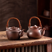 陶瓷茶壶大号家用电陶炉明火炭炉耐高温大容量煮茶壶，烧开水提梁壶