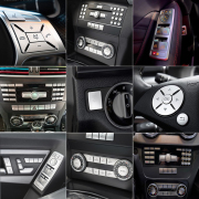 奔驰老款C180 C200 GLK260 GLK3000内饰改装中控CD空调升窗按键贴