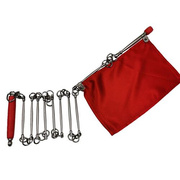 九节鞭不锈钢圆形传统武术，初练鞭表演鞭带鞭卡送彩旗免费刻字速发