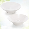 密胺大碗冒菜碗麻辣烫碗，专用仿瓷餐具白色，喇叭斗笠碗塑料汤碗商用