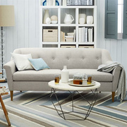 北欧现代沙发欧式客厅简约v沙发布艺休闲单双人三人沙发小户型组
