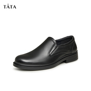 Tata/他她春商场同款经典软面牛皮一脚蹬正装皮鞋TXC01CM3