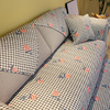 北欧全棉沙发垫现代简约客厅布艺套罩巾盖皮四季通用防滑坐垫