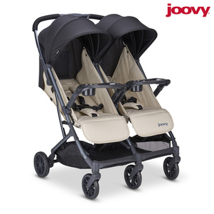美国joovy双人双胞胎婴儿推车二胎，大小宝轻便可坐可躺折叠高景观(高景观)