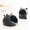 可爱卡通猫咪烟灰缸创意家用个性客厅摆件潮流少女现代陶瓷防飞灰