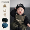 宝宝帽子春季韩版时尚字母帽超洋气前进帽儿童鸭舌帽凹造型帽