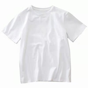2022夏季纯白色t恤男女短袖，纯色半袖空白，体恤学生休闲内搭打底衫
