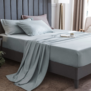 无荧光色纺绒g纯棉床笠单件 加厚保暖全棉床垫套床罩床单定制
