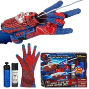 超凡蜘蛛侠蛛丝手套二合一可喷丝，喷水英雄手腕发射器套装儿童玩具