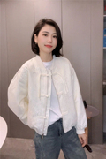 棒球服外套女短款春季2024韩版宽松高级感国风中式小个子上衣