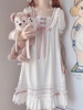 公主风短袖睡裙，女夏薄款2024日系，甜美可爱睡衣大码亲子装