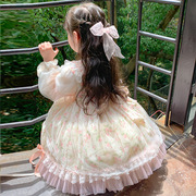 女童长袖罗莉洛丽塔连衣裙6六7八10到12周岁小女孩萝莉公主裙群子