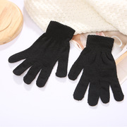 棉纱魔术手套保暖透气分指手套舒适有弹力棉纱工作劳保手套