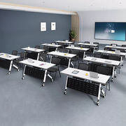 盛浪培训桌长条桌折叠会议桌，长桌可移动三人，学习课桌人型腿1.8米