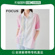 韩国直邮4CUS 衬衫 衬衫领子宽松款式女士衬衣_VFI3M1BL5761