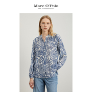 Marc O'Polo MOP 2022春夏女士国潮水墨色莱赛尔薄款长袖衬衫