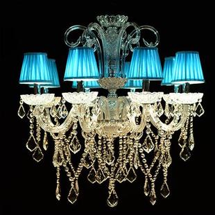 欧式水晶吊灯轻奢客厅灯美式后现代简约蜡烛餐厅灯北欧卧室灯