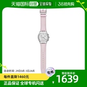 日本直购swatch斯沃琪，女士粉红皮革，简约时尚手表腕表ycs599