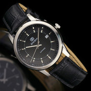 士时尚皮带手表表，夜光石英手表日历，品牌瑞士进口防水男