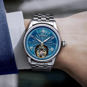 奢华风高档带腕表真士，手表纯机械瑞士机械表，男夜光陀飞轮