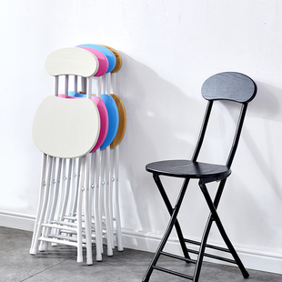 折叠椅子凳子靠背椅便携家用餐椅现代简约时尚创意圆凳椅子电脑椅
