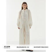 blanklabel莱赛尔棉麻新中式，立领小衫长袖，衬衫女上衣设计感小众