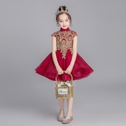 裙子舒心服装搭配森系红色，方便多尺寸多款儿童，表演服装扮简