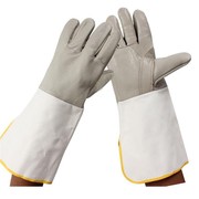 佳护牛皮电焊手套耐高温防烫长短款柔软耐磨焊工，焊接隔热防护手套
