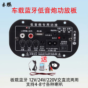 车载蓝牙12v24v220v汽车低音炮功放板，diy水桶音响箱4-8寸喇叭适用