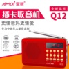 amoi夏新q12插卡收音机，老年便携式音箱，多功能充电大音量播放机