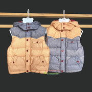 卡迪熊童装冬季男童轻薄儿童羽绒马甲女童外穿洋气外套