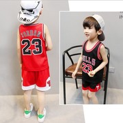 儿童篮球服男童套装，23号公牛球衣篮球训练服运动速干幼儿园小学生
