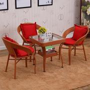 高档藤椅三件套阳台茶几组合沙发椅子单室内户外客厅现代简约休闲