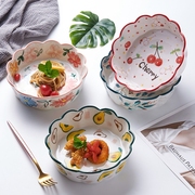日式餐具网红家用ins创意，陶瓷烤箱沙拉，甜品面碗可爱个性饭碗烤碗