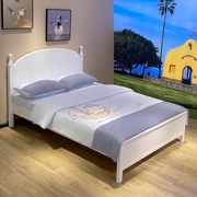 实木儿童床儿童家具静音床板，1.2米1.35米1.5米白色儿童床，包安装(包安装)