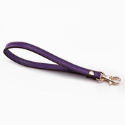 紫色荔枝纹18#手腕包带 手拿包手挽带 手包拎带手提小包包带子